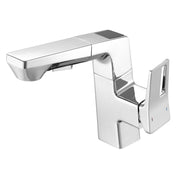 Modern Smart LED Bathroom Faucet - Chrome Finish, Digital Temperature Display, Pull Down Sprayer