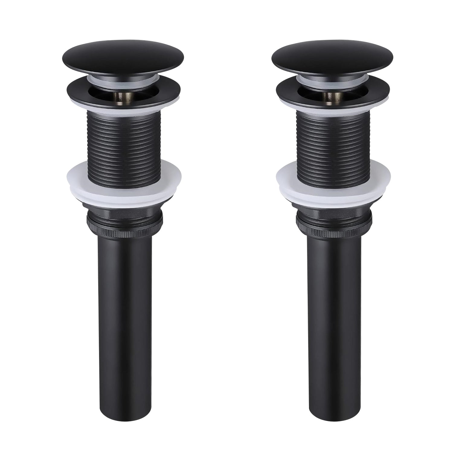2 Pcs Bathroom Sink Drain without Overflow, Vessel Sink Lavatory Vanity Pop Up Drain Stopper, 304 Stainless Steel
