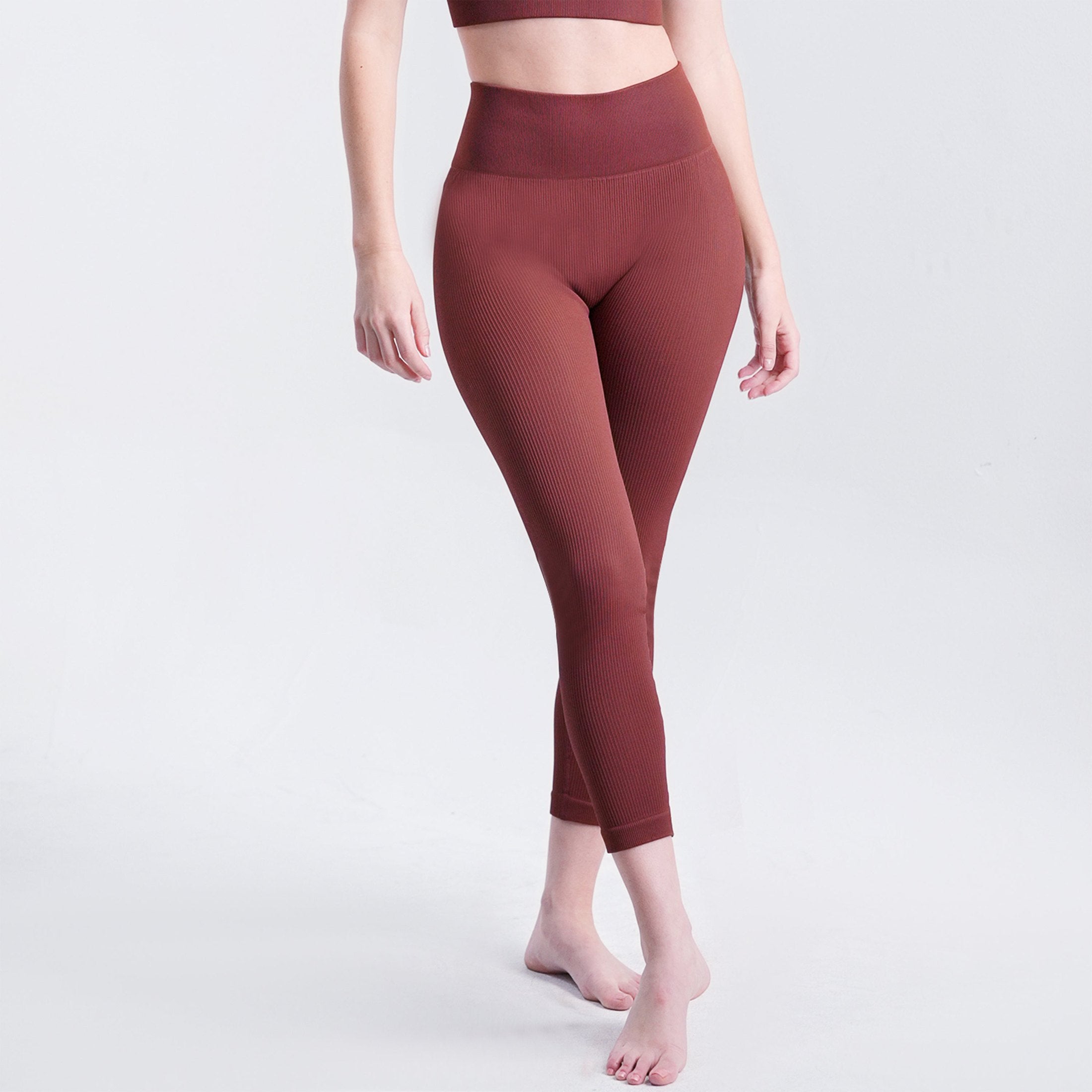 XL Women's Yoga Pants Leggings Ribbed Solid High-Waisted Tummy Control Seamless Soft Yoga Gym outfit yoga pants for women leg training