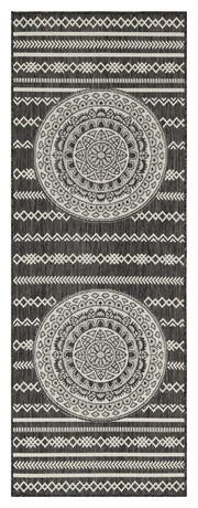 Sunshine GC_HAR2017 Anthracite 2 ft. 7 in. x 7 ft. 3 in. Indoor/Outdoor Area Rug