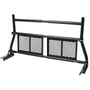 Pickup Truck Headache Rack,Adjustable Steel Truck Back Rack Mesh Window Protector Head Frame Bed,Black