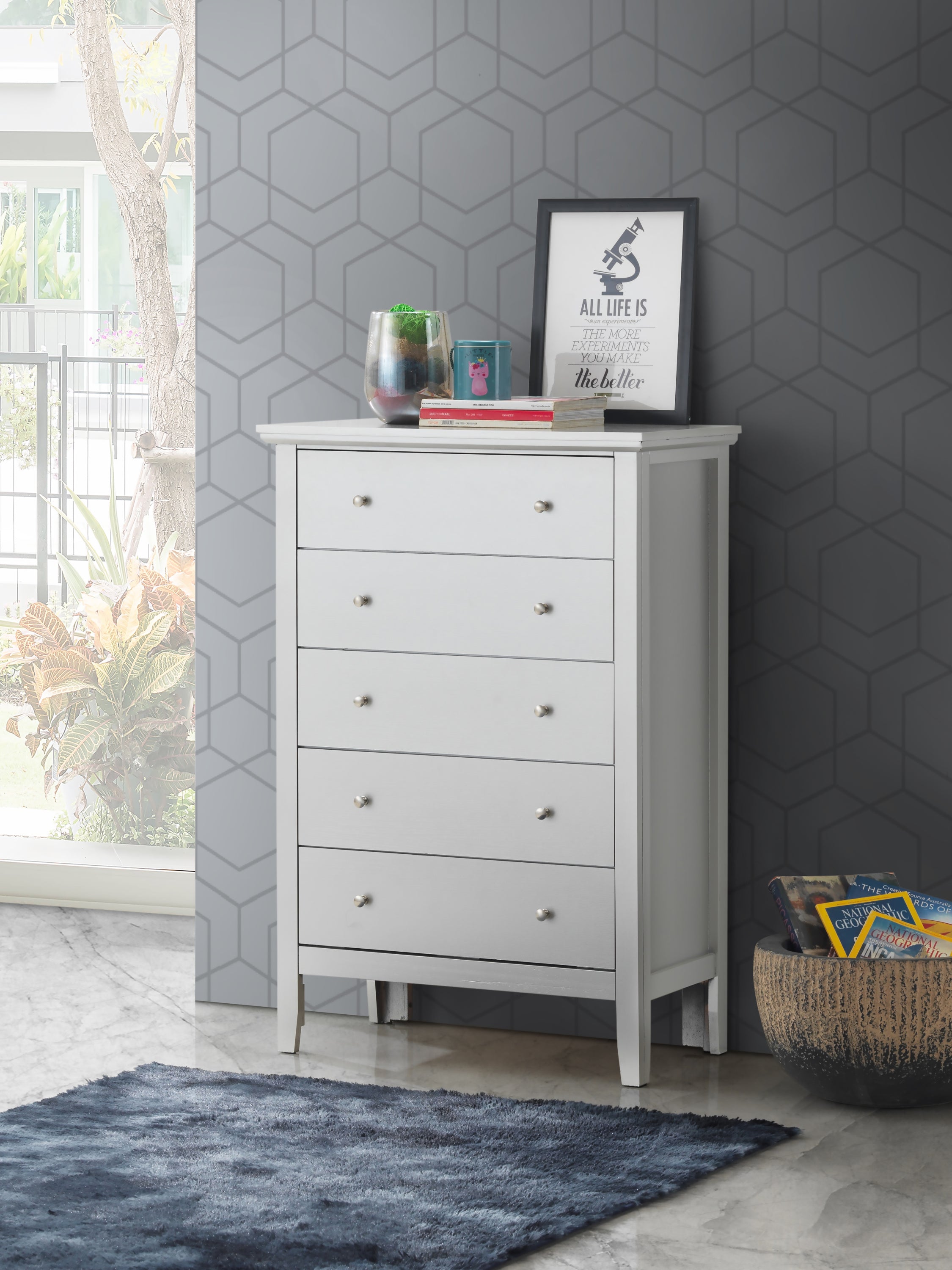 Primo G1333-CH Chest , Silver Champagne