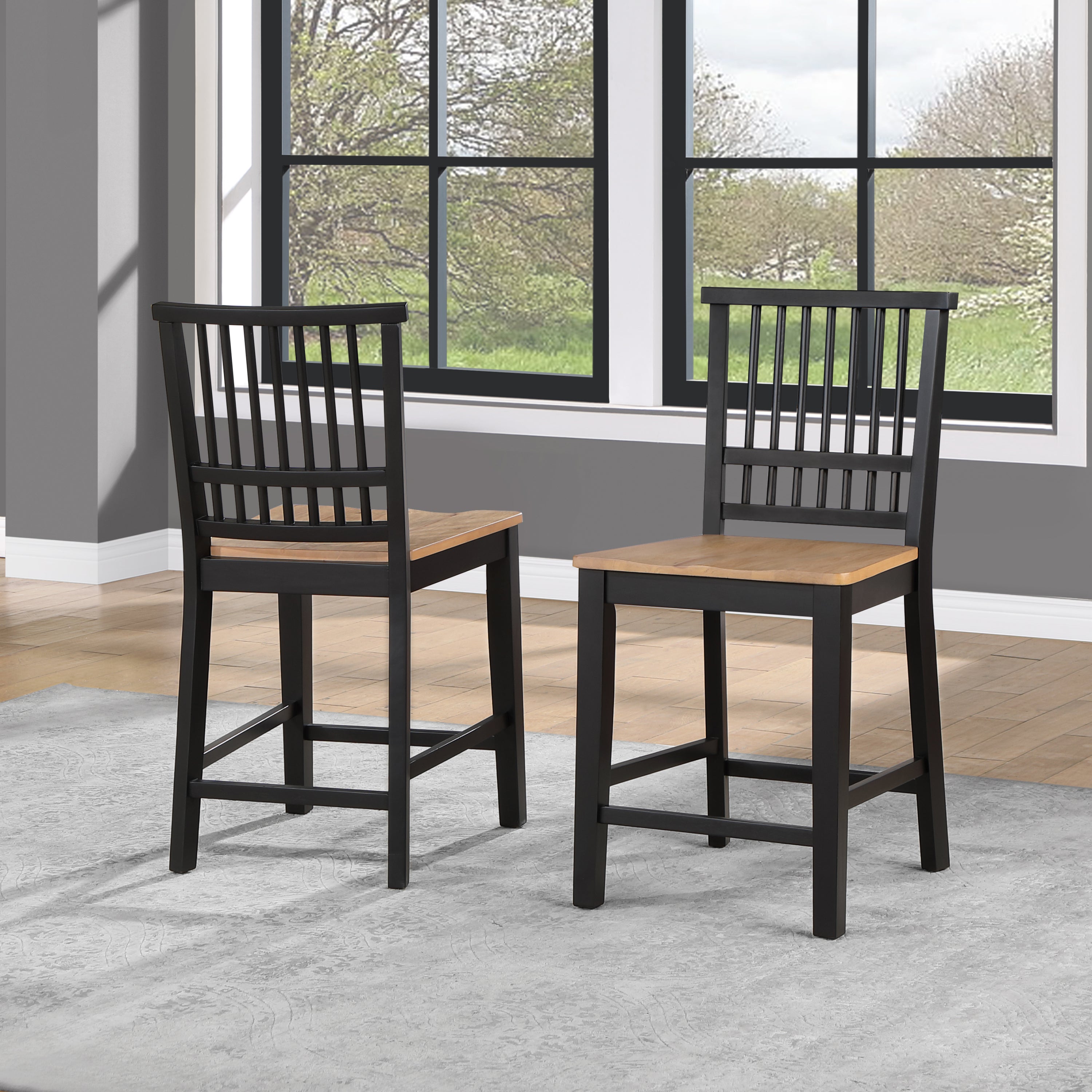 Magnolia - Counter Stool (Set of 2) - Black