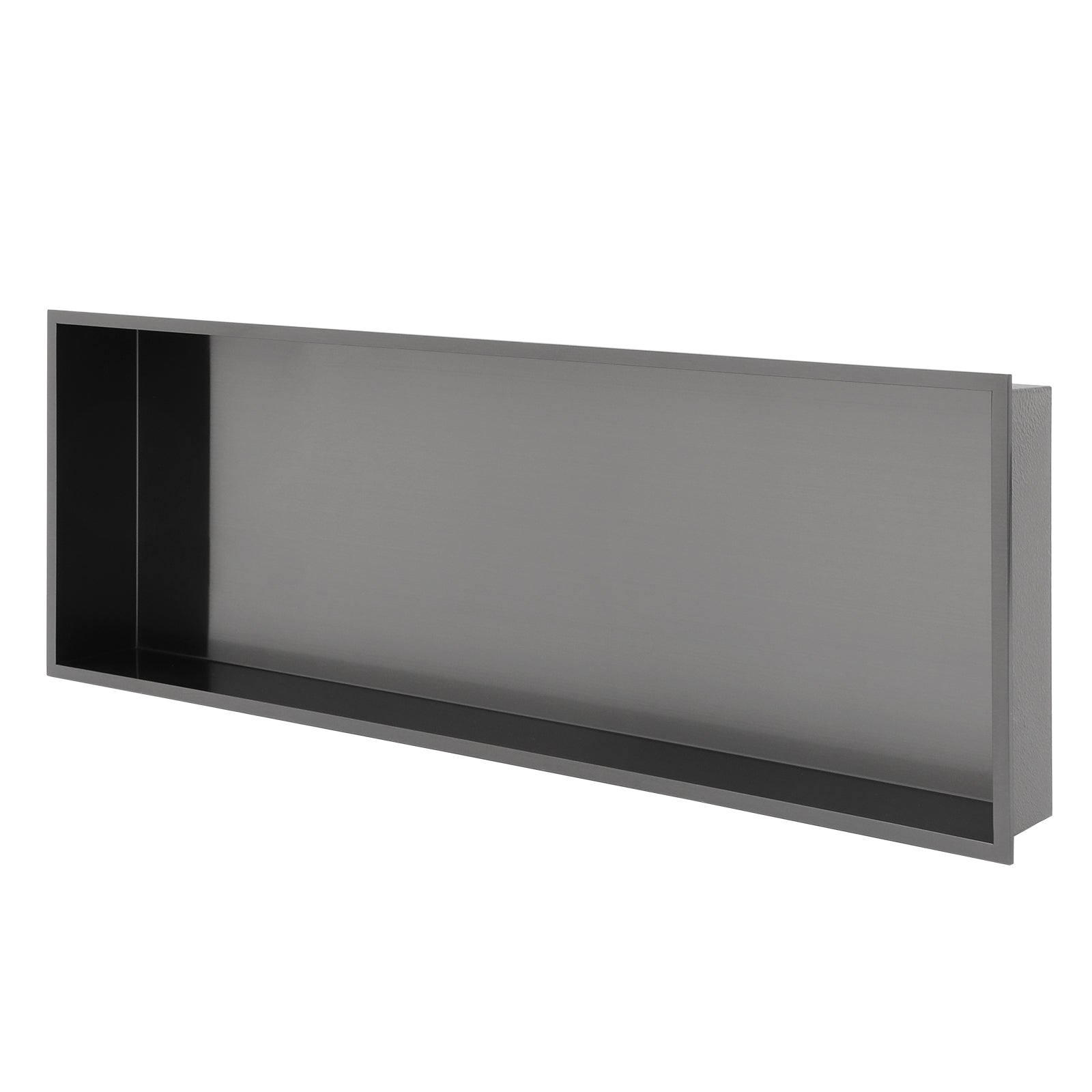 Gunmetal Black Stainless Steel Shower Niche 37' x 13' for Bathroom and Kitchen