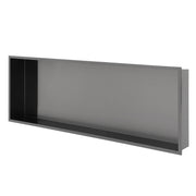 Gunmetal Black Stainless Steel Shower Niche 37' x 13' for Bathroom and Kitchen