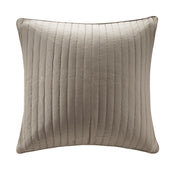 Cotton Quilted Euro Sham Taupe Euro Sham