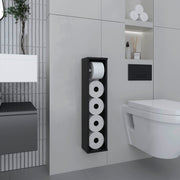 Bali  28' High Toilet Paper Holder Narrow Shelf Organizer for Bathroom, Living Room, Kitchen