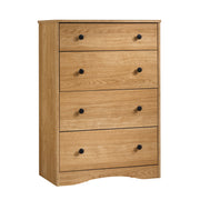 4-Drawer Chest, Brown finish