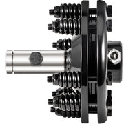 Slip Clutch, 1 3/8' PTO Slip Clutch, Smooth Round Ends PTO Friction Clutch, Carburized Steel Tractor Slip Clutch, Adjustable Rotary Cutter Slip Clutch, Black Brush Hog Slip Clutch for PTO Shaft