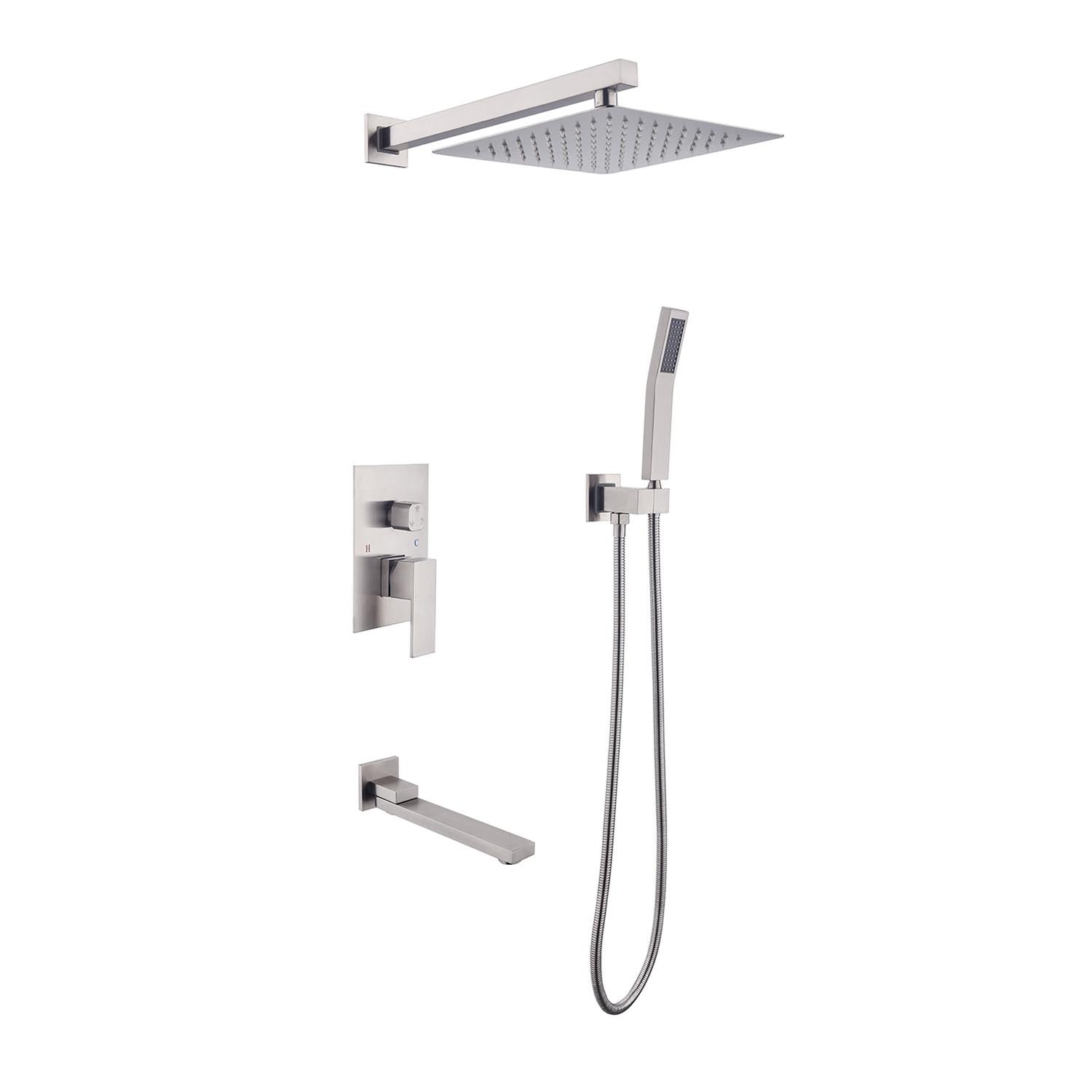 10' Rain Shower Head Systems Wall Mounted Shower