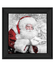 'Santa's Little Friends' by Bluebird Barn, Ready to Hang Framed Print, Black Frame