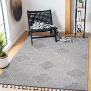 LOOM & LUXE Collection 8X10 White/Grey /Trellis Indoor/Outdoor Area Rug