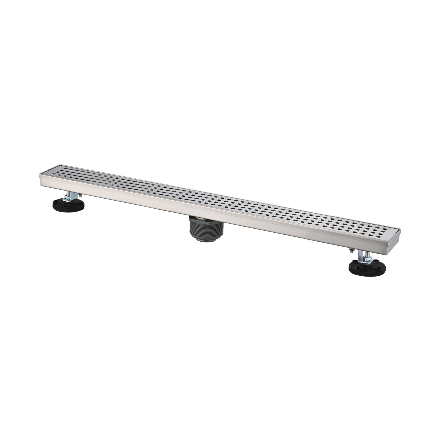 32 Inches Linear Shower Drain, Included Hair Strainer and Leveling Feet