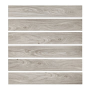 18PCS 12 MIL 6 in. x 36 in. Peel and Stick Vinyl Flooring, UV Surface Flooring Tile in Log Grey, Water-Resistant(27 sq. ft.)