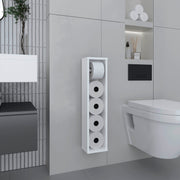 Bali  28' High Toilet Paper Holder Narrow Shelf Organizer for Bathroom, Living Room, Kitchen