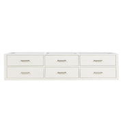 White Double Bath Vanity 80 in. W x 22 in. D