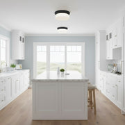 11 inch Black Integrated LED Flush Mount