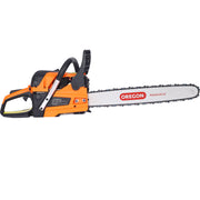Gasoline Chainsaw 20-Inch 52cc for Tree and Wood Cutting, Orange Plastic