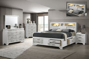 Soul Modern Style Queen 5PC Bedroom Set Made with wood in White(NJ Inventory)