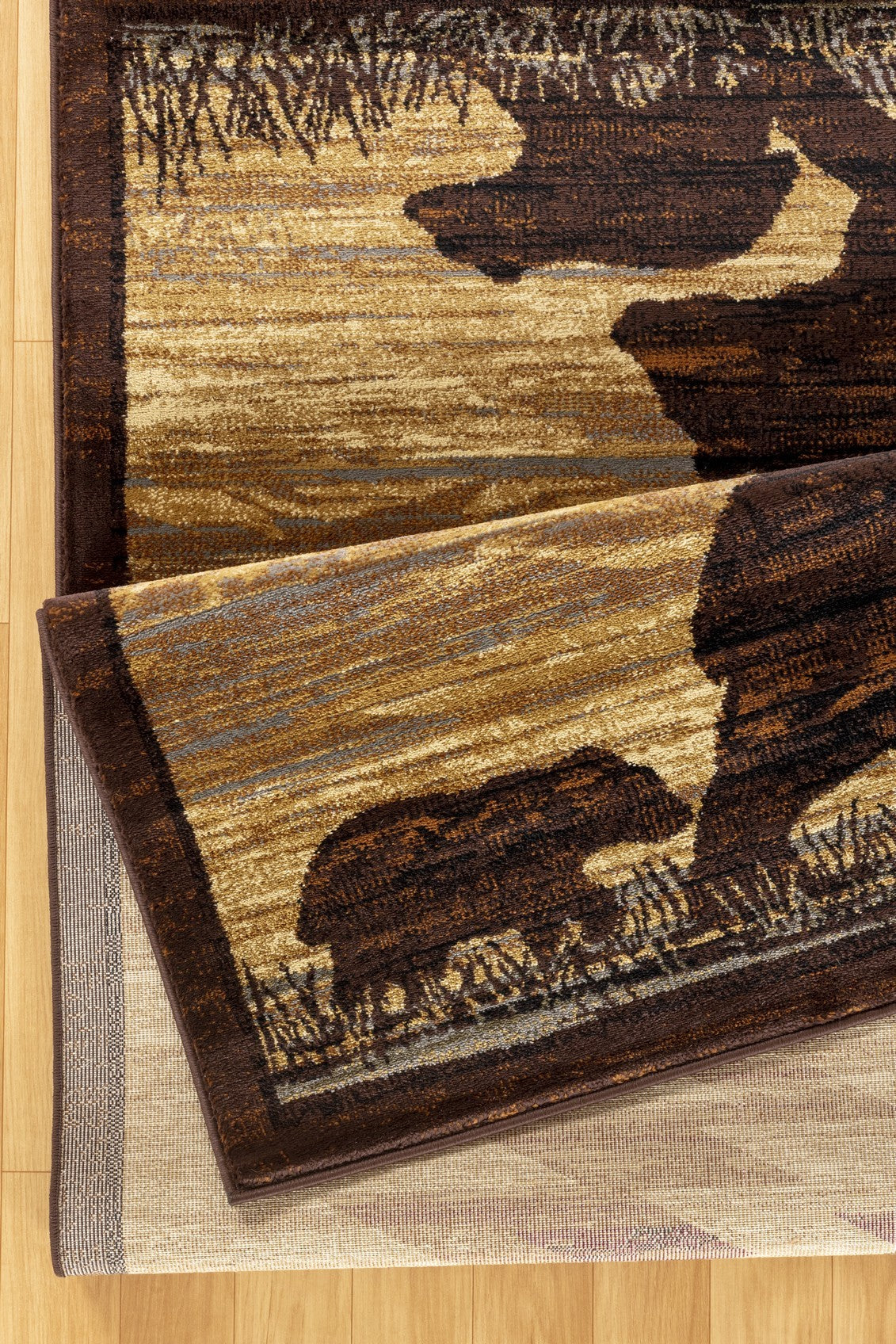 Nature's Nest GC_CBL3006 Multi 2 ft. 7 in. x 7 ft. 3 in. Lodge Area Rug