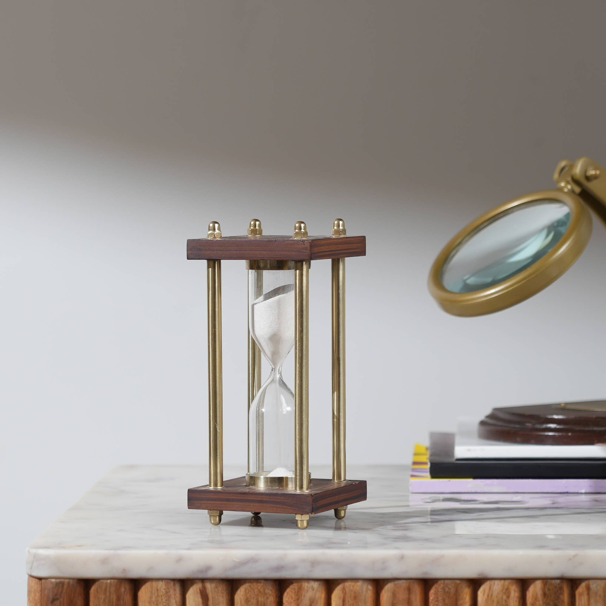 Decorative Aluminium Frame Sand Timer-Hourglass-4x4x8'