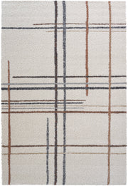 Arianna Beige, Brown, Charcoal, Gold, Gray, Ivory, Rust and White Polypropylene Area Rug