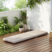 Noah Outdoor Chaise Lounge Cushion, Beige