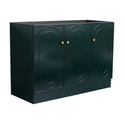 Contemporary 48' Freestanding Bathroom Vanity with Soft-Close Cabinet Doors in Dark Green Plywood,Excluding Sink