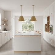 16 inch Diameter Integrated LED Brass Pendant