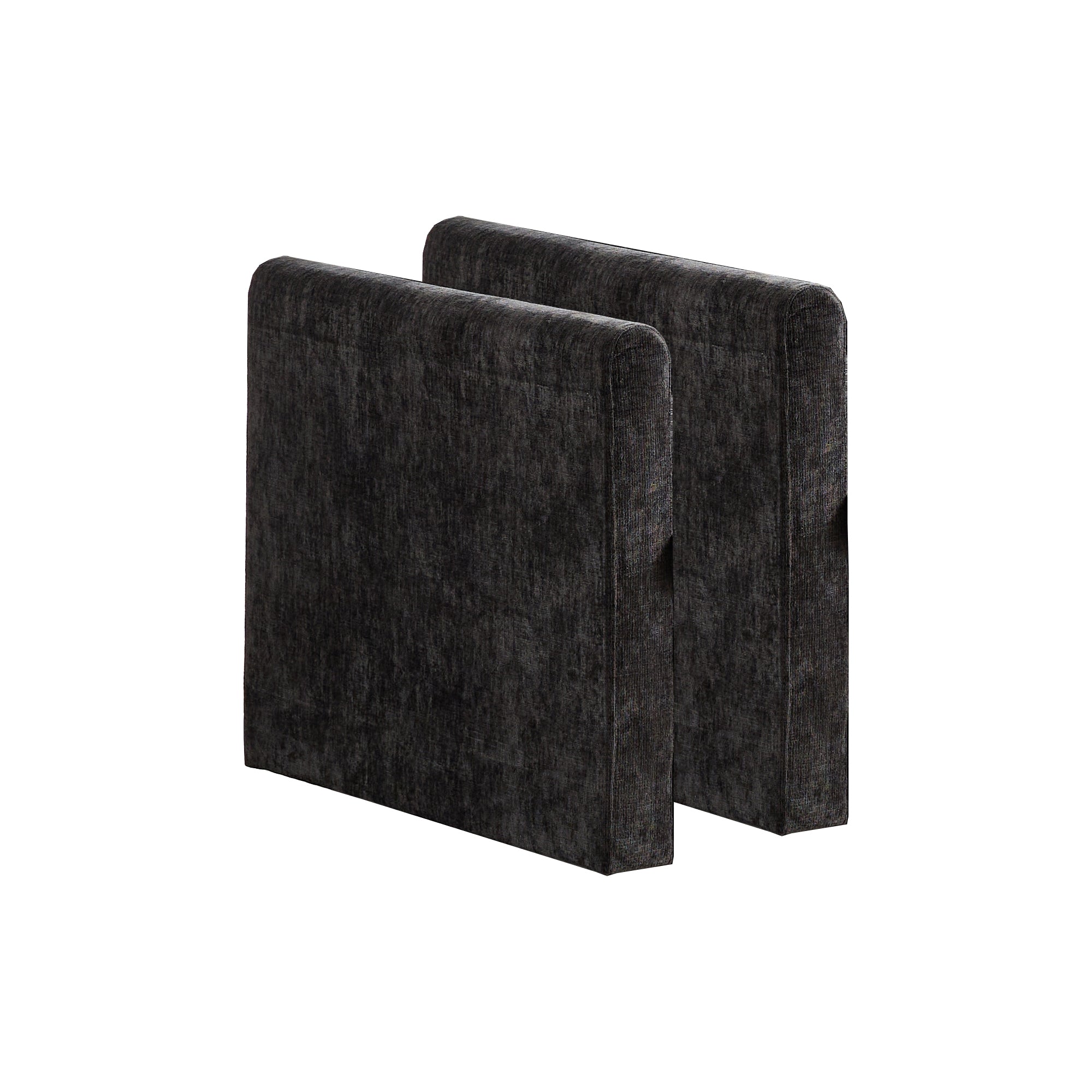 Cloud Sofa Armrests only, Modern Sectional Couch, for Living Room Bedroom and Apartment, Comfy Double Layer Upholstered Seat Cushion, Breathable Chenille Fabric, Black