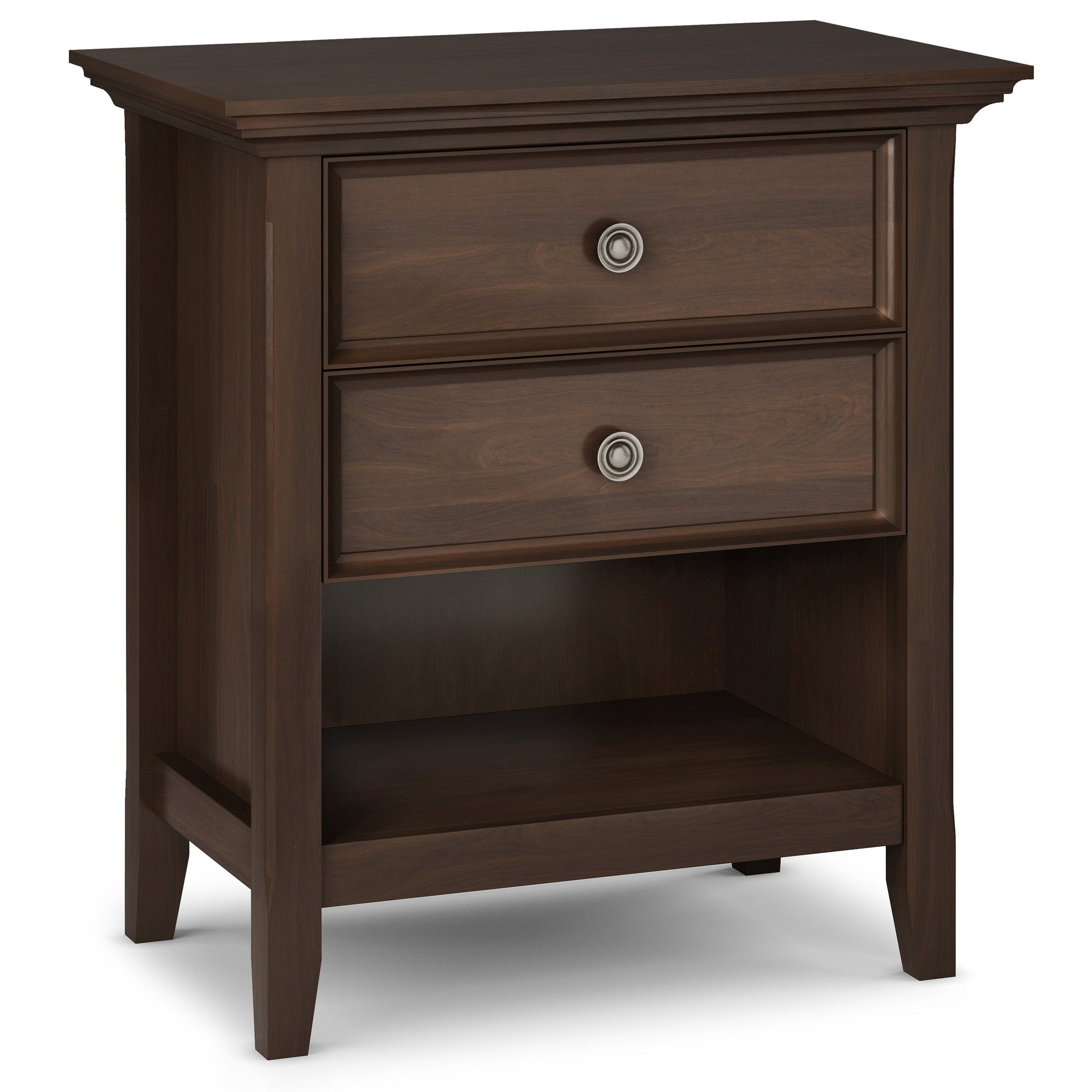 Amherst - Bedside Table - Natural Aged Brown