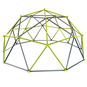 XCF006I Ten Sided Climbing Frame for Outdoor Playground with Colorful Climbing Stones 10ft Metal Structure