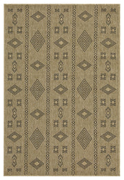Earth GC_NTL1001 Jute/Black 7 ft. 10 in. x 10 ft. 3 in. Indoor/Outdoor Area Rug