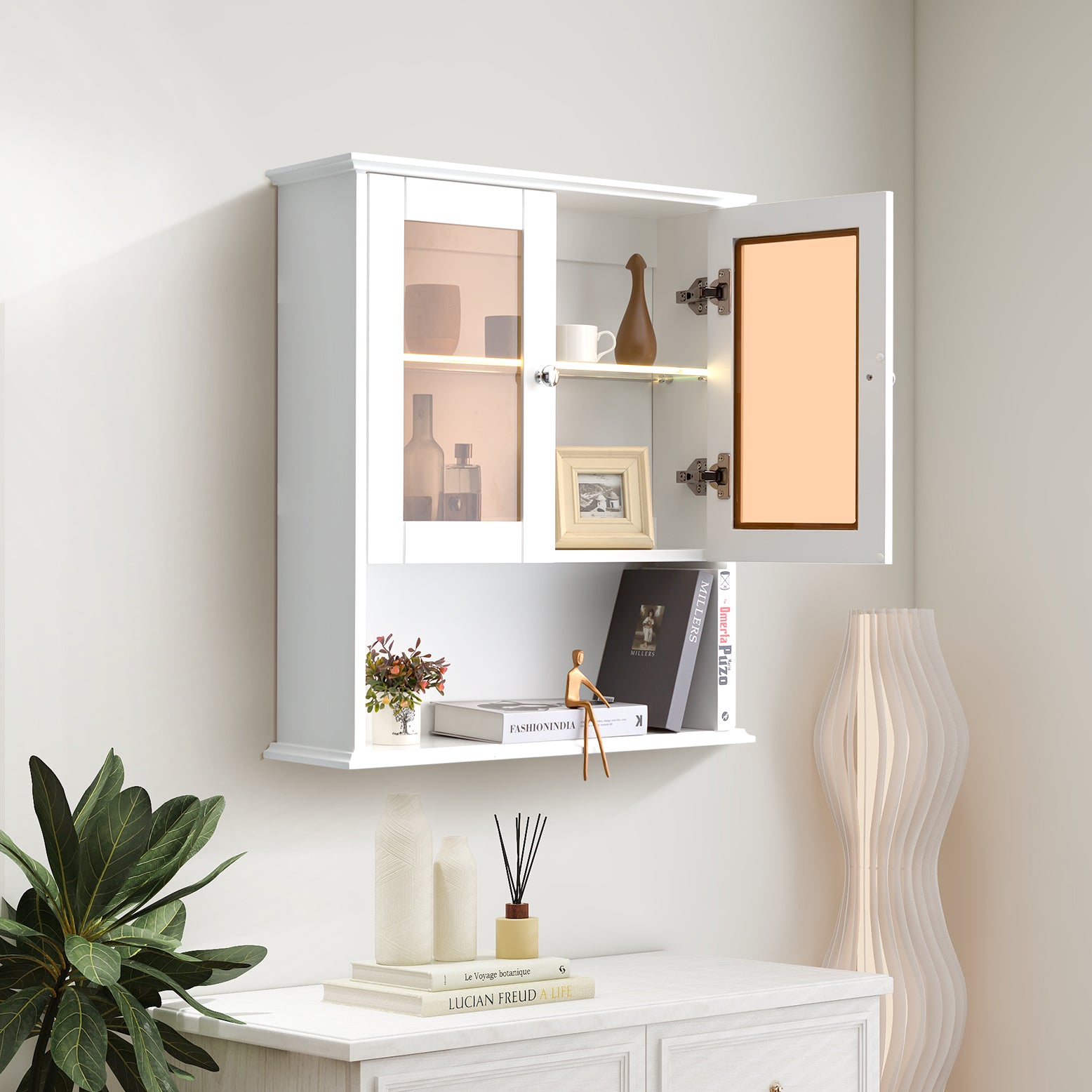 Upgraded Bathroom Wall Cabinet Over The Toilet Storage Cabinet Wall Mounted Storage Cabinet Wooden Medicine Cabinets