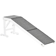 PawHut Dog Ramp for Bed, Pet Ramp for Dogs with Non-Slip Carpet and Top Platform, 60' x 16' x 20', White