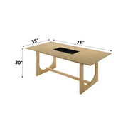 Blayde Natural Finish Dining Table