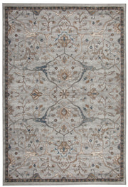 Sally Beige, Blue, and Brown Area Rug