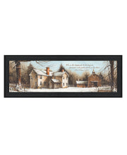 'Peace In This Home' by Artisan John Rossini, Ready to Hang Framed Print, Black Frame