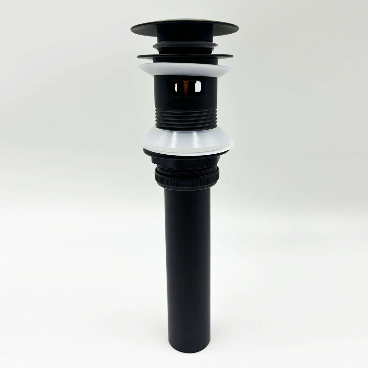 Bathroom Sink Drain with Overflow, Vessel Sink Lavatory Vanity Pop Up Drain Stopper, 304 Stainless Steel