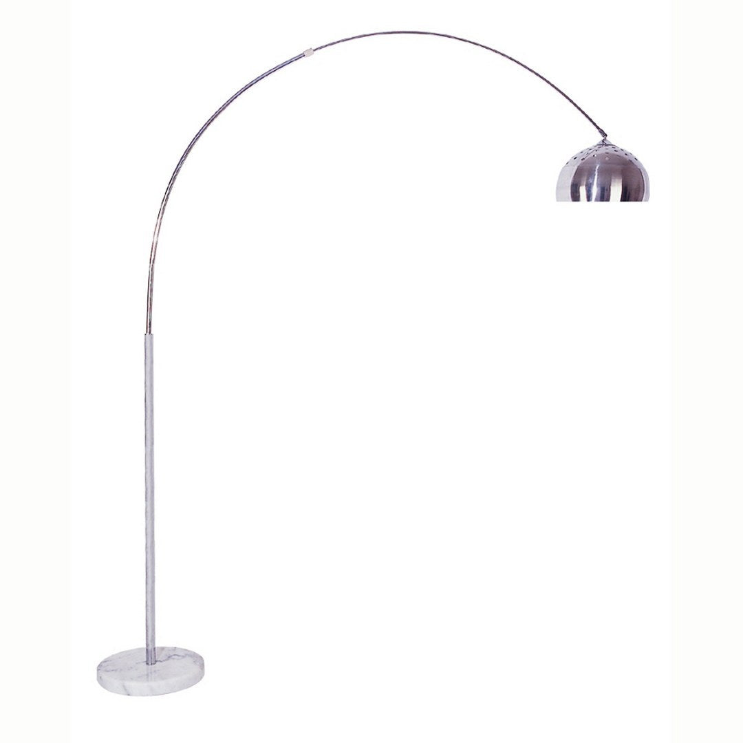 85' Tall Metal Floor Lamp with White Marble Base, Arch design