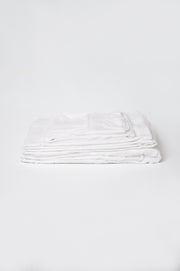 Omne Sleep 4-Piece White Microplush and Bamboo Queen Hypoallergenic Sheet Set