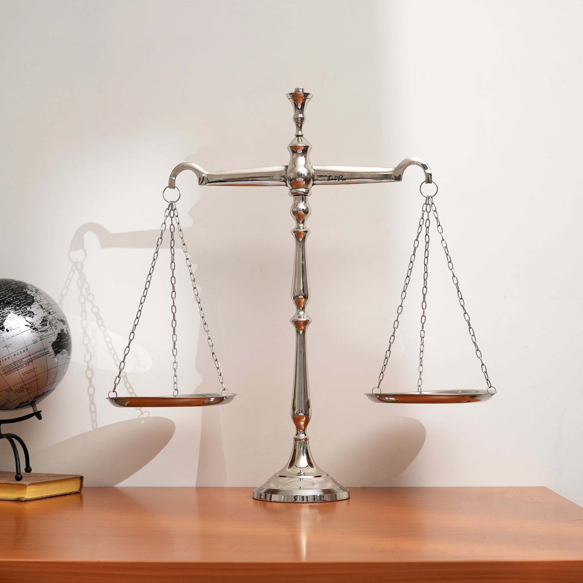 Vintage Style Libra-Scale Tray-Unique Centerpiece Balance for Home & Office décor-23X6X21'