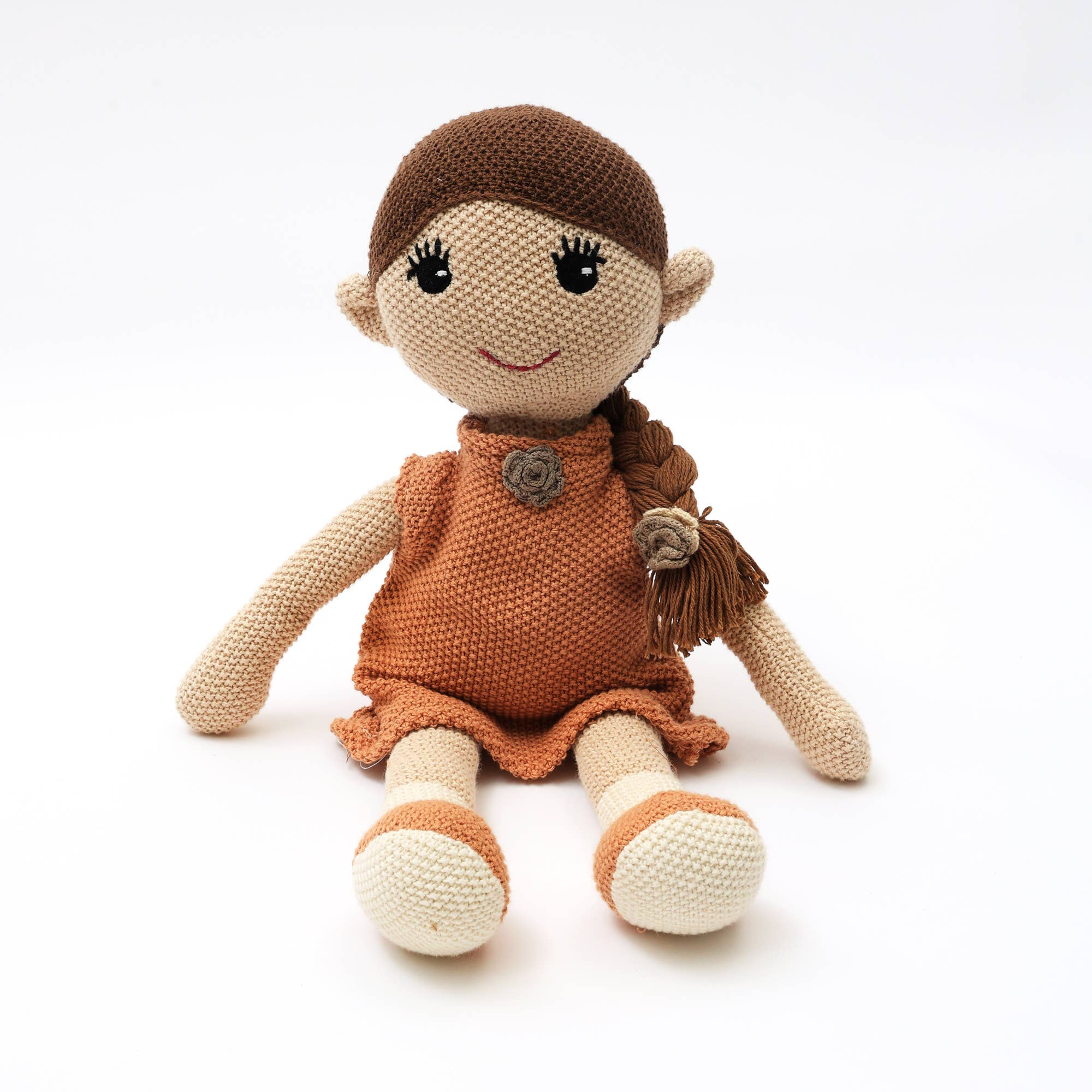 100% Handcrafted Cotton knitted Soft Princess Plush Toy