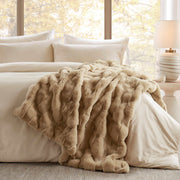 1 PC 50x60' Vivienne Faux Fur Throw Tan