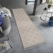 Guros Collection 2X8 Ivory / Trellis Indoor / Outdoor Runner Rug