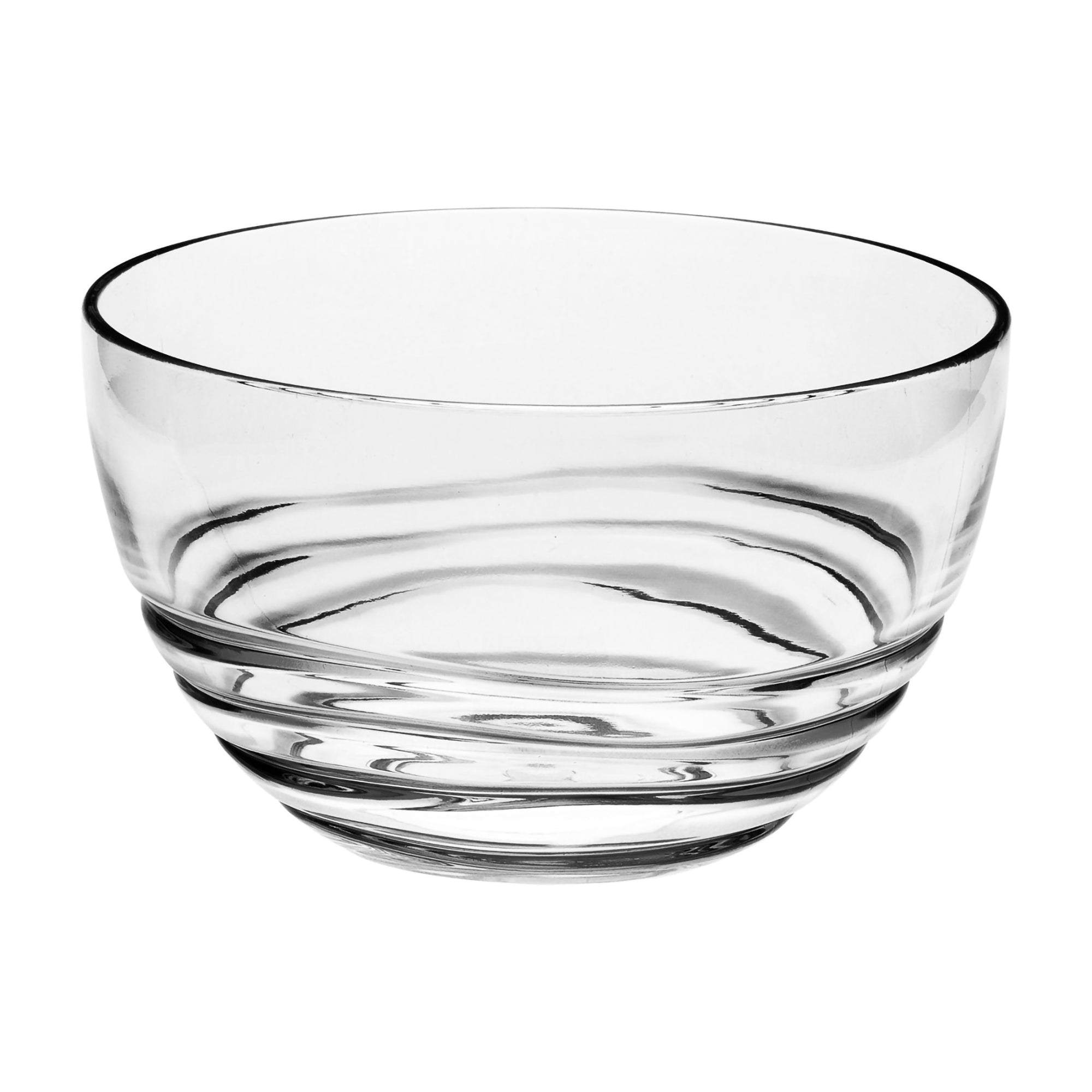 Swirl Acrylic Serving Bowls, Unbreakable Small Plastic Bowls for Soup, Salad, Cereal, BPA Free