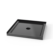 Goodyo Shower Base 36'x36' Anti-slip Acrylic Black Center Drain Single Threshold
