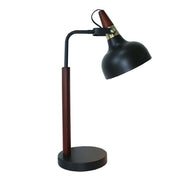 GlowLite Black Table Lamp with Cone Shade 110V, Modern Stylish Design for Bedside, Study, Office