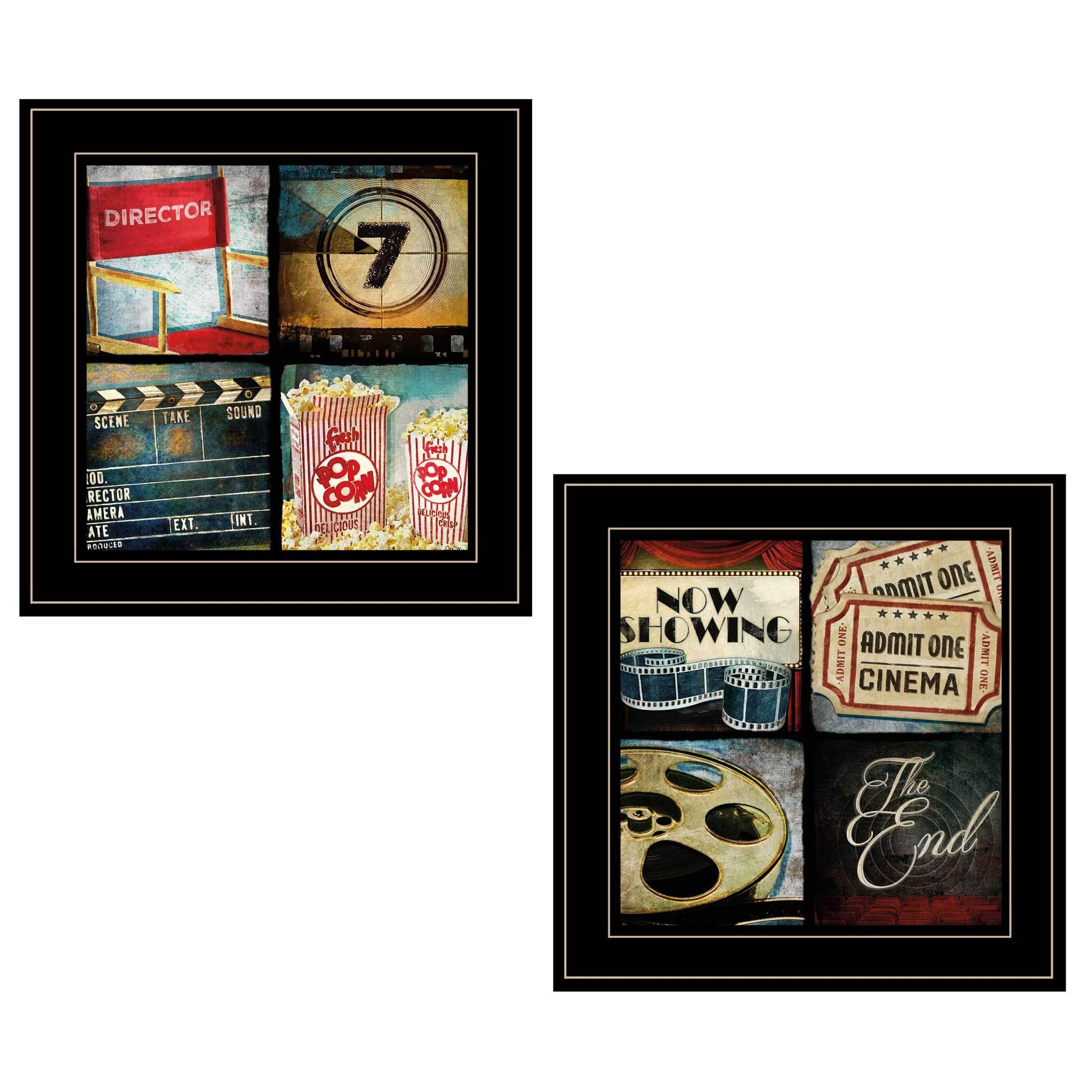 'At The Movies' 2-Piece Vignette By Mollie B, Black Frame