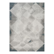 Geometrix GC_DIM1009 Gray 5 ft. 3 in. x 7 ft. 3 in. Contemporary Area Rug with Geometric 3D Effect